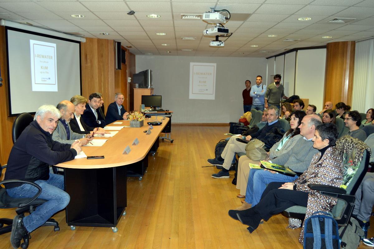 Un momento da presentación do proxecto I-ReWater este martes no Campus Terra da USC en Lugo