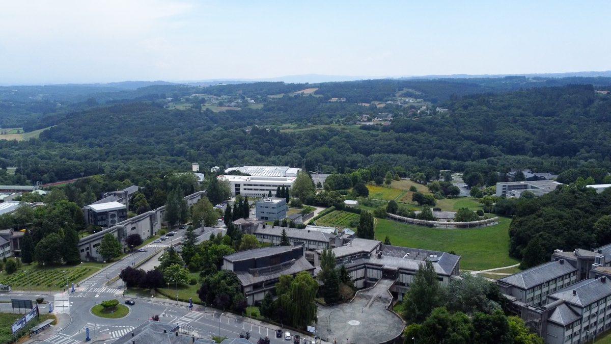 Vista das distintas Facultades que integran o Campus Terra da USC en Lugo