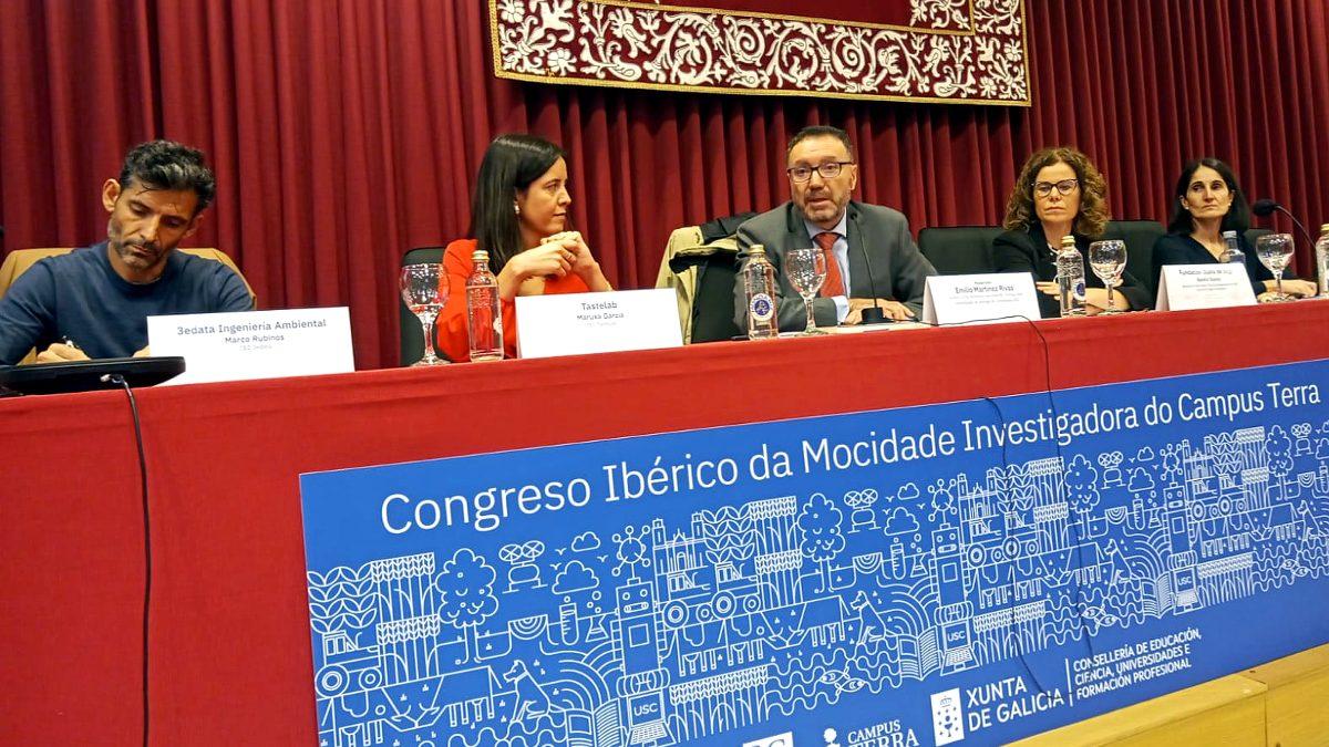 Un momento da mesa de empresas na última xornada do Congreso Ibérico de Mocidade Investigadora